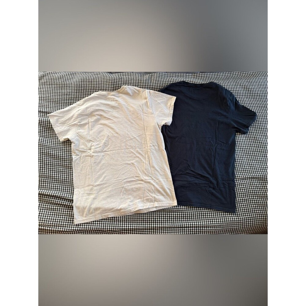 Bowery Supply Co. Peace Skeleton Tee - Black and Cream lot of 2 Men’s Mediums - Picture 8 of 8